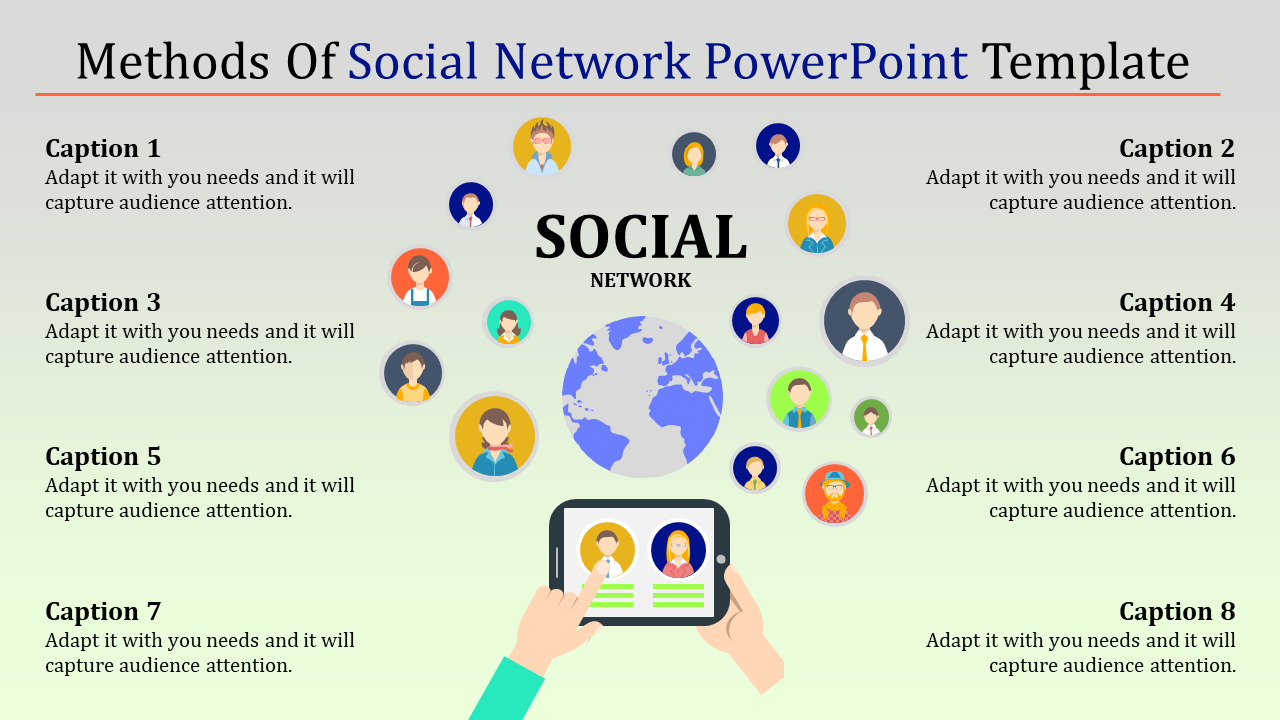 Effective Social Network PowerPoint Template Designs